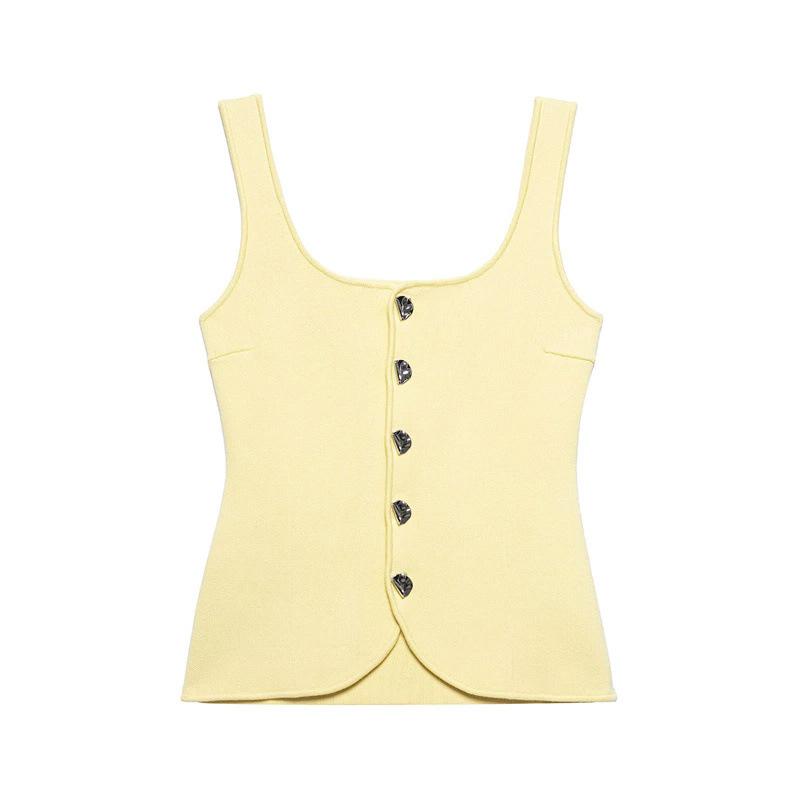 

TAOP&ZA Women s Summer Casual Knit Vest Top Small