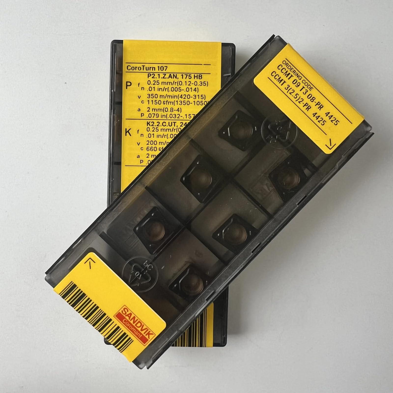 

Original Sandvik / CCMT09T308-PR 4425 /CNC lathe carbide blade tool 10 Pcs