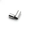 5Pcs/Lot Stainless Steel Buckle Straight Through Titanium Steel Magnetic Clasp Leather Rope Bracelet Connection Diy Making