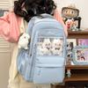 Backpack Japanese Ins Transparent Large Capacity Leisure Travel Backpack Female College Style High School Student Class School Bag Tide