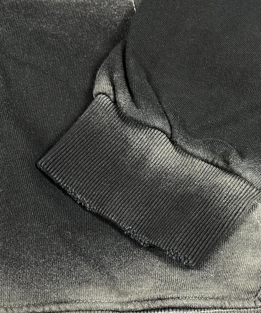 Sk8Er Rock Hölle Himmel Kreuz Vintage Sweat Kapuze Reißverschluss ((Schwarz))