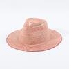 Spring Summer Fashion Striped Fedora for Women, Elegant Foldable Straw Sun Hat, Beach Vacation Accessory