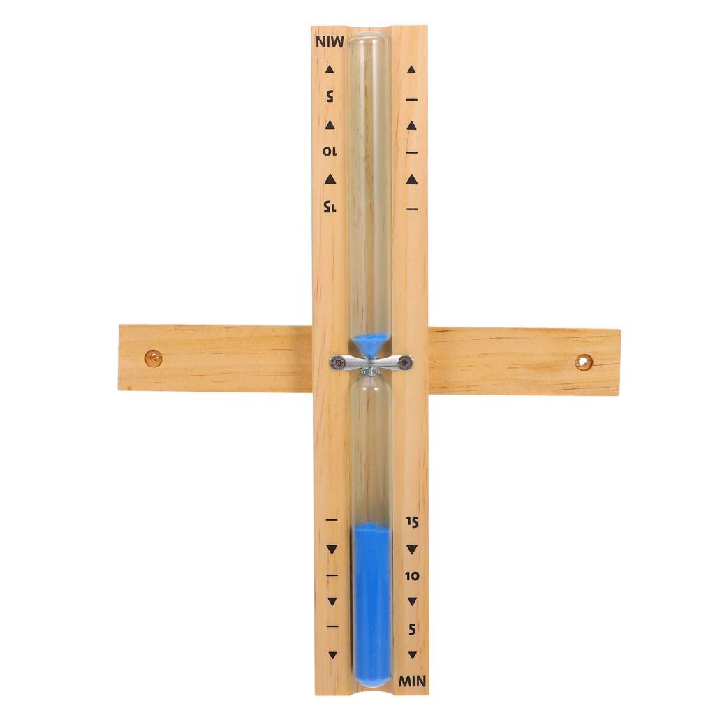 15-Minute Sand For Sauna Room Wooden Hourglass Timer Spa Water Therapy Glass Tube Timer Durable Wood Hourglass Household Use