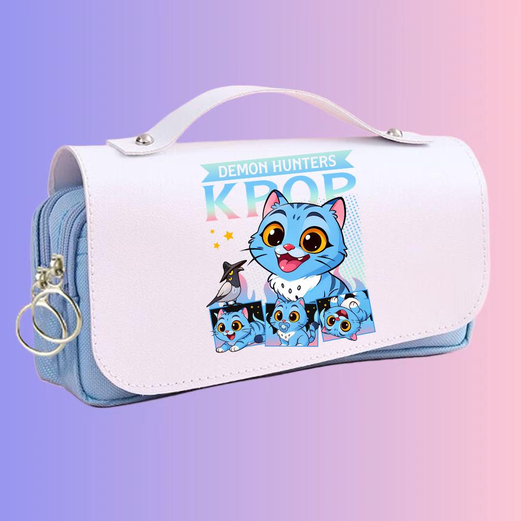 KPOP Anime Demon Hunter Girl Group Pencil Case - Large Capacity Student Stationery Box