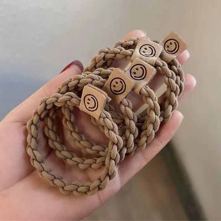 6-Pack Frosted Elastic Hair Rings - Durable, Simple Ponytail Bands for Women
