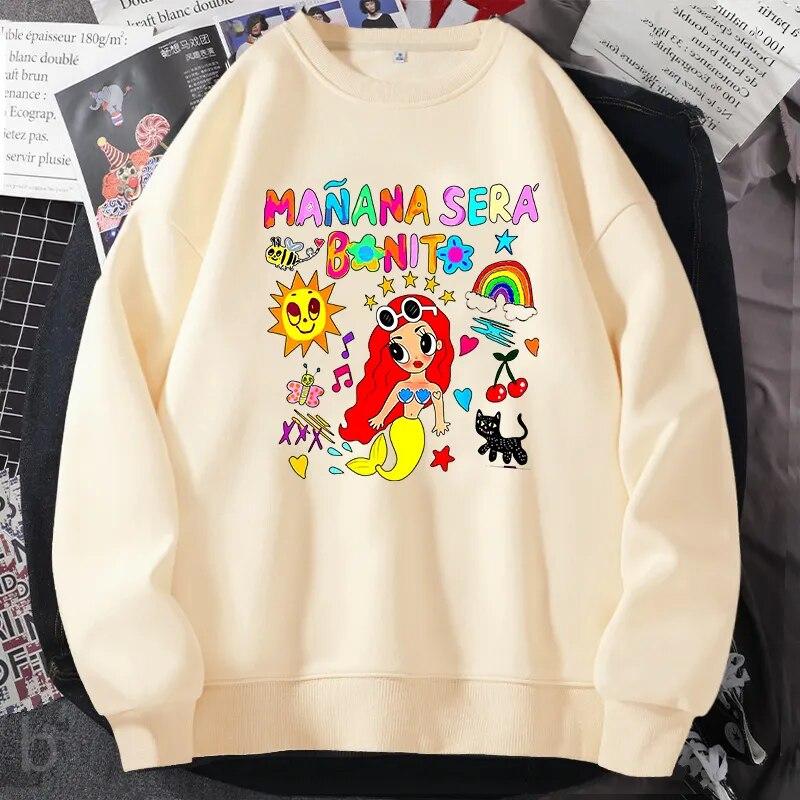 

Manana Sera Bonito Sweatshirts Pullover Karol G Merch Album Hoodies Women Oversized Funny Music Spring Sweatshirt Women Clothes Unisex