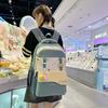 College style schoolbag for high school girls simple light travel backpack junior high school student large capacity casual student backpack