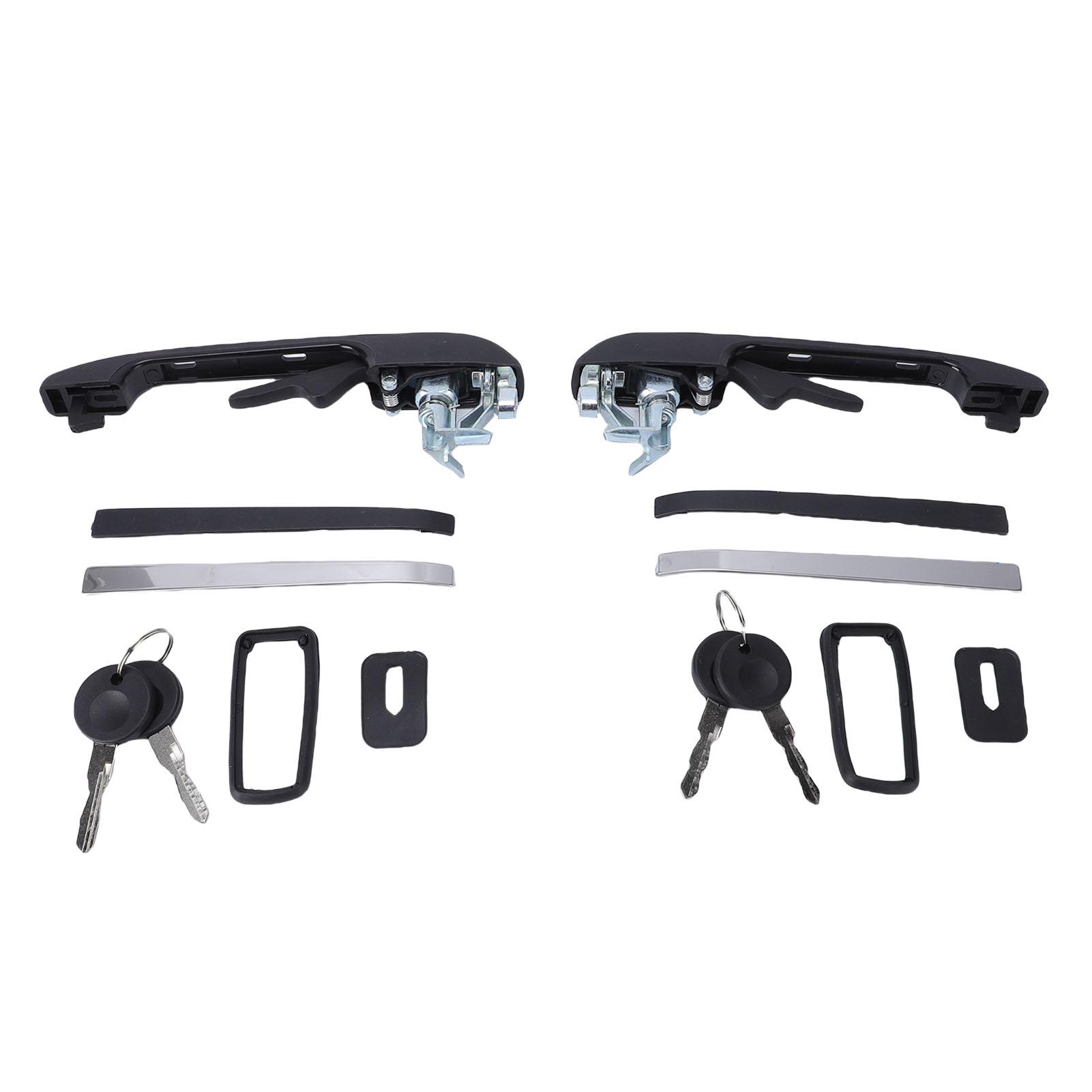 Front Left Right Exterior Door Handles Set with Keys 191837206A Replacement for Quantum Rabbit