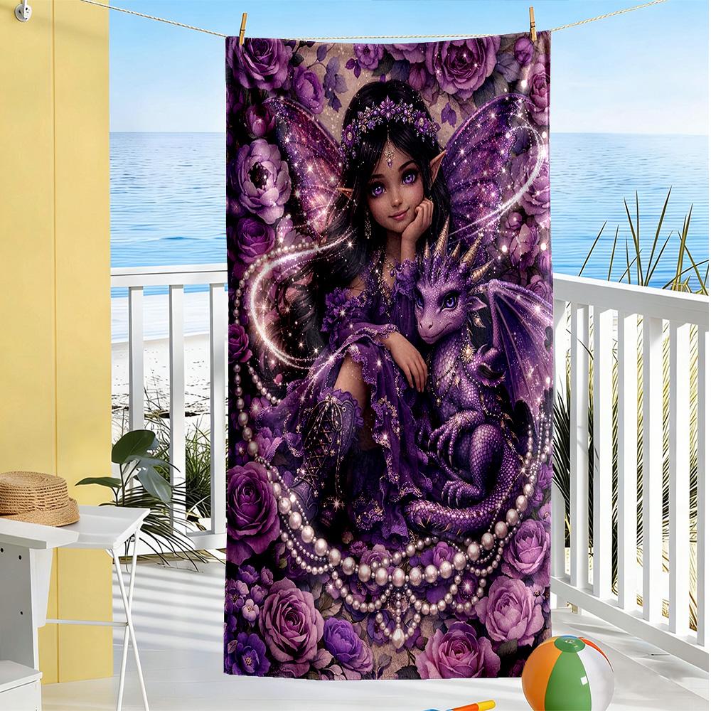 Gothic Style Beach Towel High Absorbency & Quick-Dry Comfortable Lightweight Suitable for Sports, Travel, Swimming, Yoga, Bathroom, Beach, And Pool