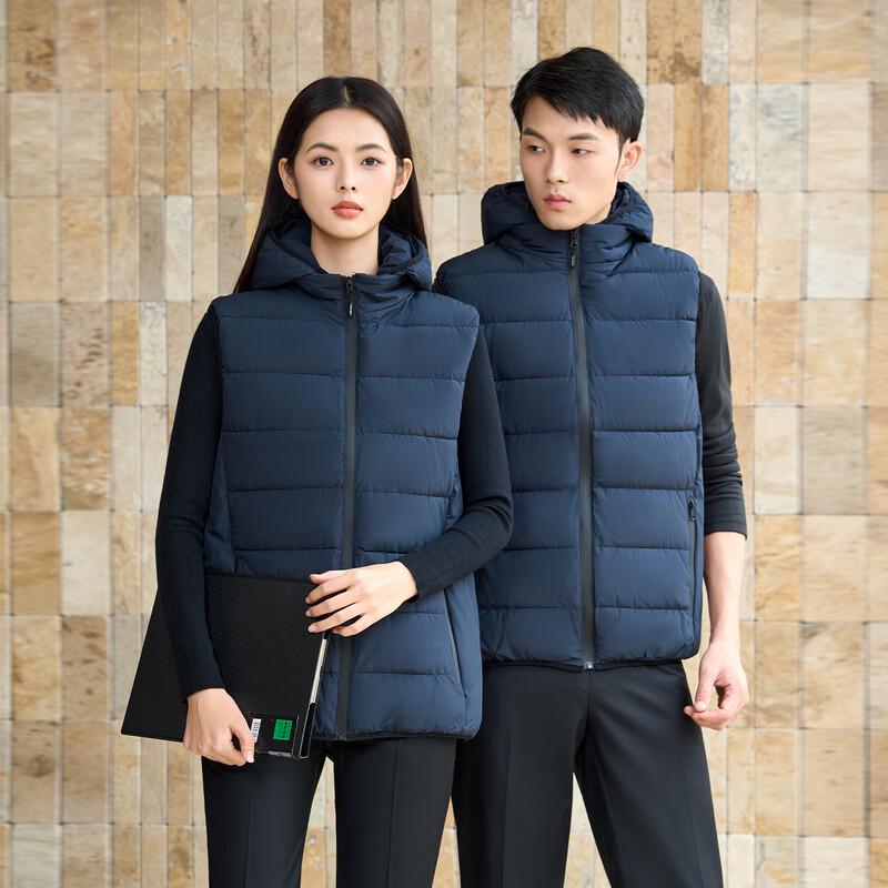 Teluoman Unisex Hooded Padded Work Vest