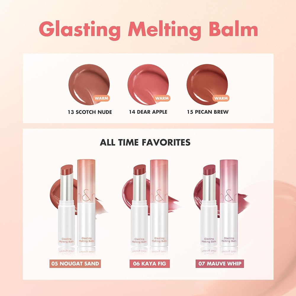 rom&nd Glasting Melting Balm 11 Buffi Coral 10g Moisturizing Lip Balm