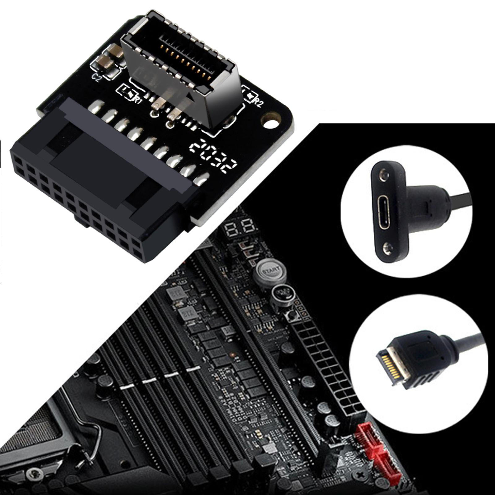 

Adapter Mainboard , Male to Type-C Female Computer Motherboard 24Pin PH73A Plug- 90 Degree PH73B