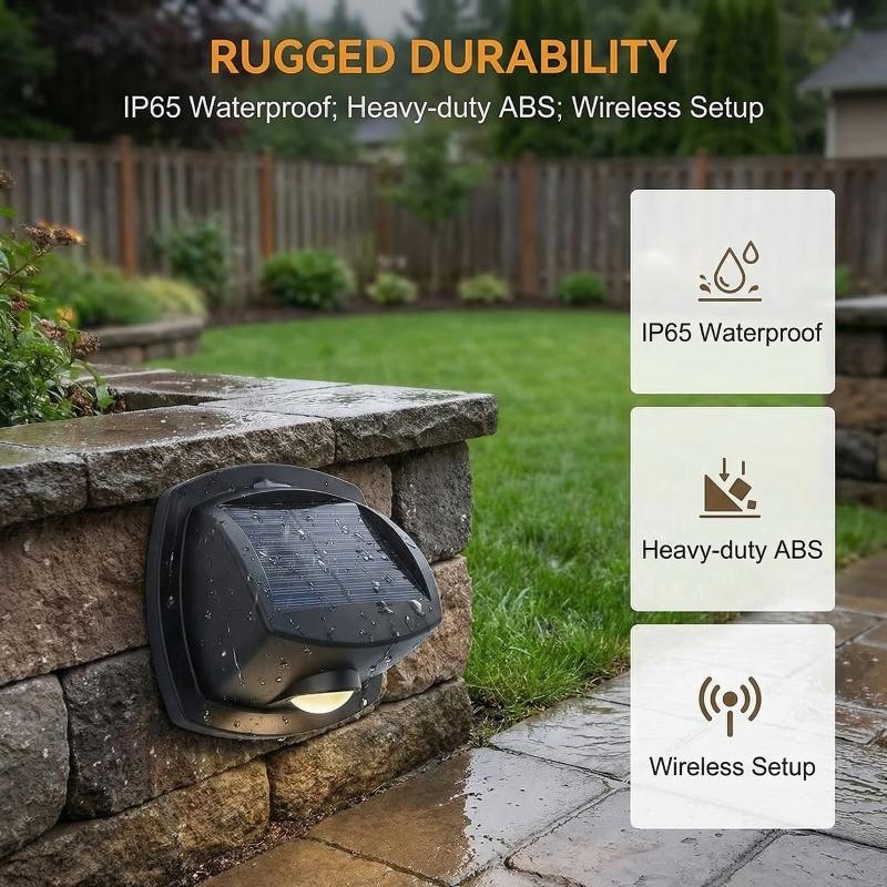 Solar Light Outdoor Waterproof 7 Colors Wall Lamp Solar Street Light Led Garden Wall Light
