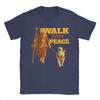 Lässiges T-Shirt Sommer Frieden Gehende Mönche und Aloka Hundespaziergang für Frieden Hipster T-Shirts für Herren Y2K Retro Kurzarm Kleidung