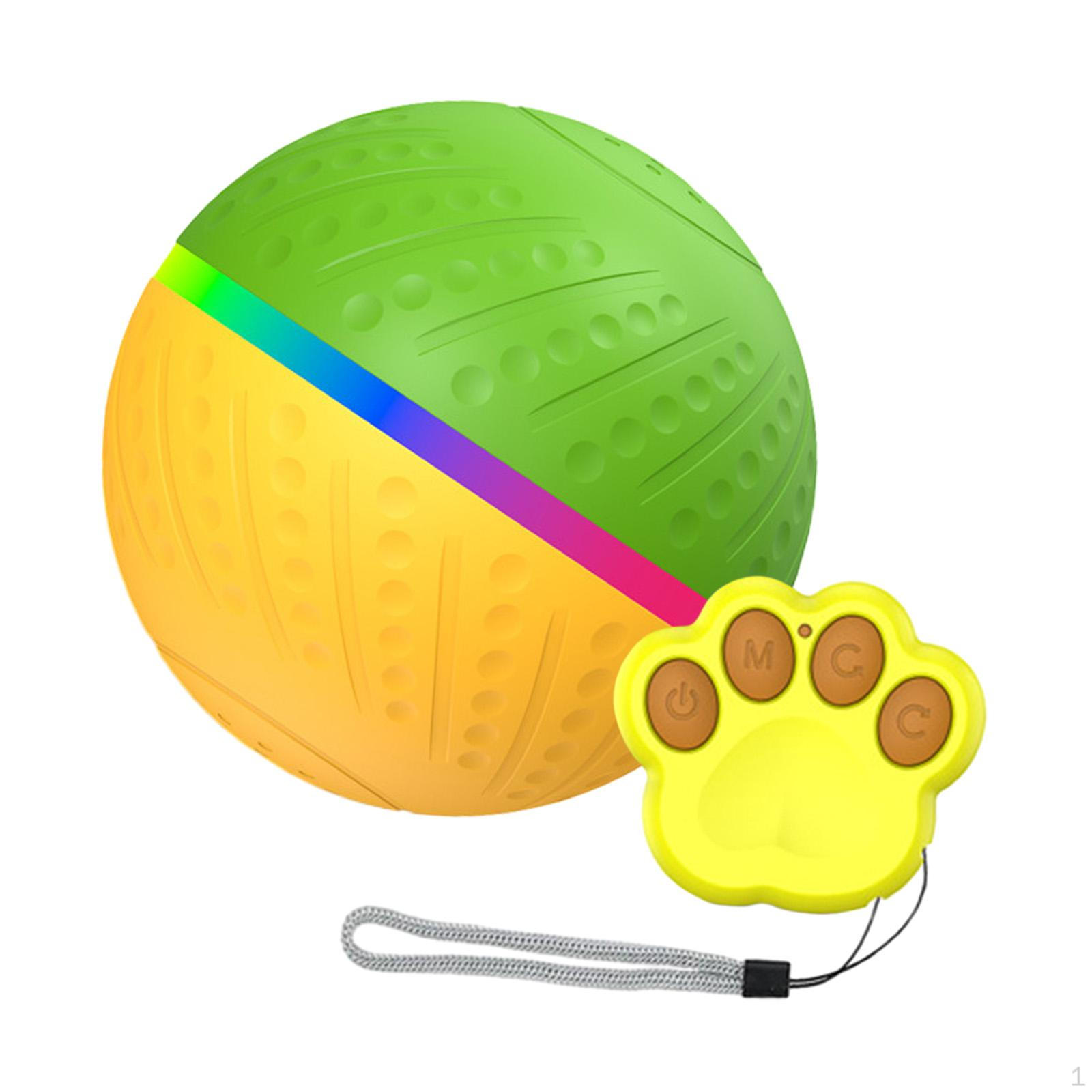 

Автоматичний інтерактивний м яч для собак Pet Wicked 2 Modes Active Moving and Jumping for Lawn Green Yellow