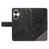 For OnePlus Nord N30 5G/Nord CE 3 Lite 5G Case Leather Geometric Line Wallet Phone Cover with Wrist Strap