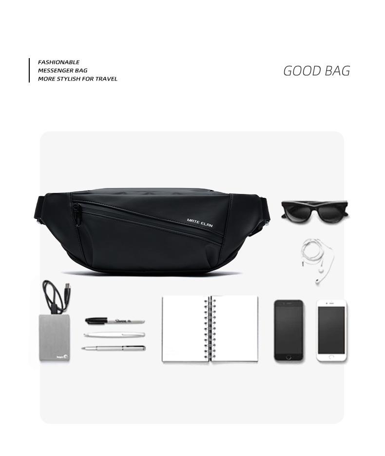 Riñonera de Pecho para Hombre - Mochila Multifuncional Cruzada/de Hombro y Bolso Mensajero