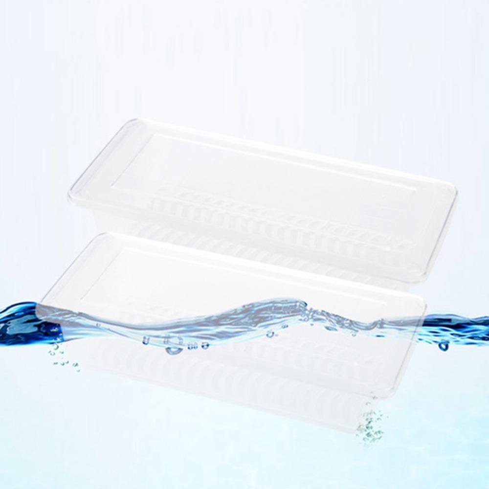 2pcs Transparent Food Storage Boxes PP Vegetable Crisper Container  Refrigerator Use