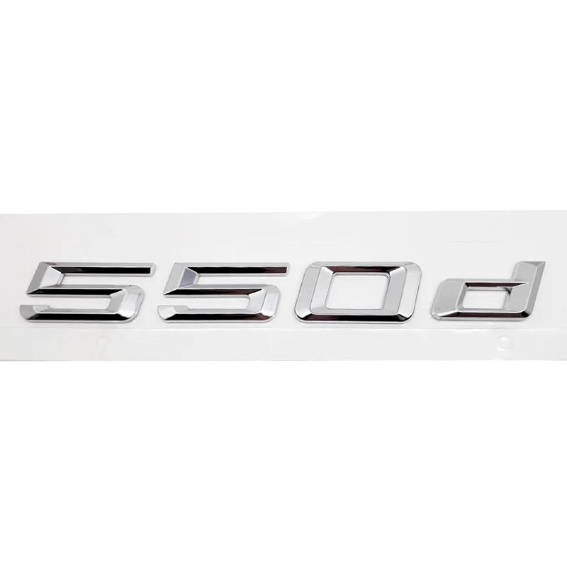 ABS Car Rear Trunk Letters Logo Badge Emblem Sticker For BMW 5 Series 520d 525d 528d 530d 535d 540d 550d E39 E60 E61 F10 F11 G30