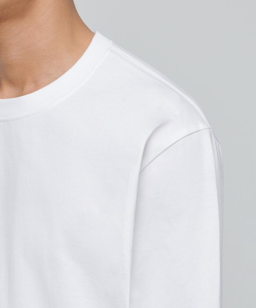 MUSINSA STANDARD Heavyweight Relaxed Crew Neck Long Sleeve T-Shirt [White]