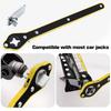 Set of 2 Car Jack Ratchet Wrenches, Extended Design, Sturdy Metal Crane Wrench Featuring a 360° Knob, Easy to Put Together And Take Apart