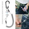Fly Fishing Net Release Retractor Retractor with Magnet Clip Holder Widely Used Retractable Coiled Lanyard