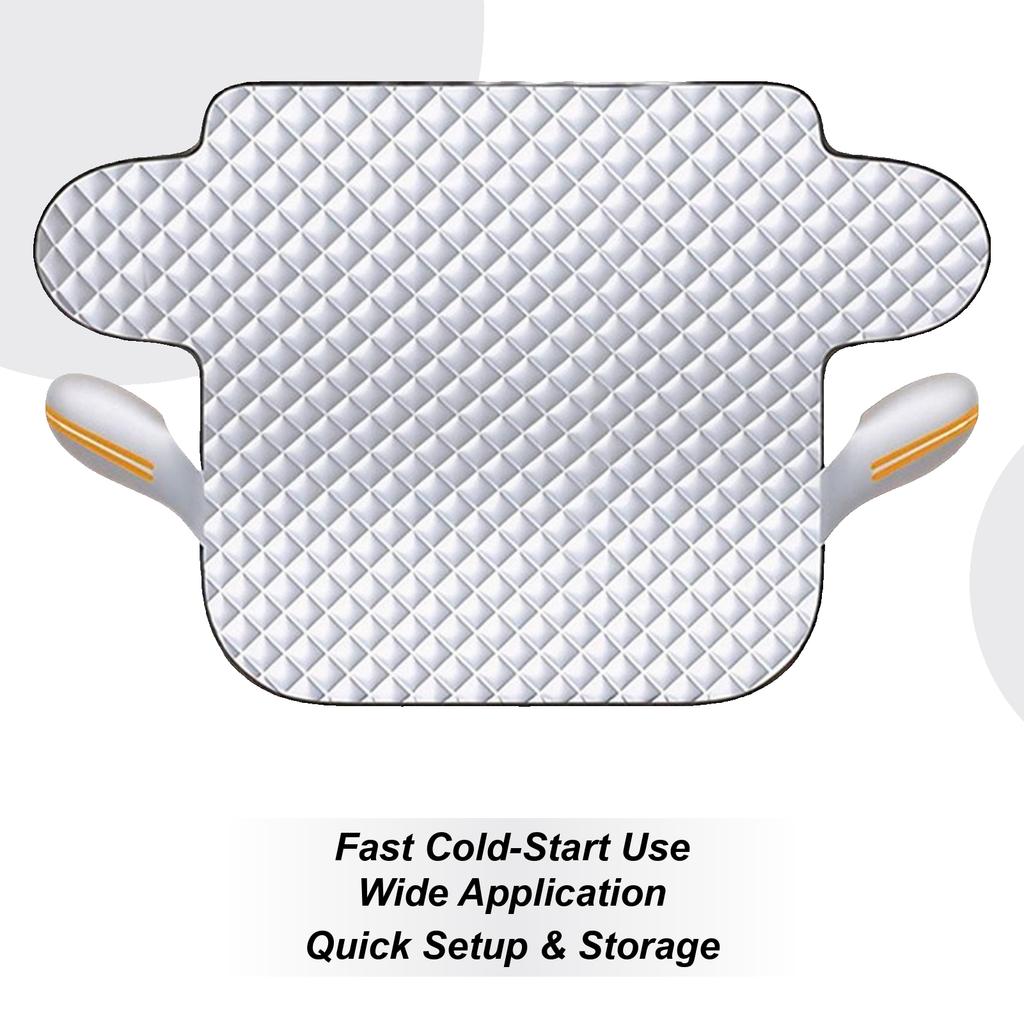 Windshield Cover For Ice And Snow Waterproof Windproof Foldable Shielding Windshield Cover For Snow For Winter Frost Rain Sun