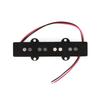 FLEOR Alnico 5 Open Stye J Bass Pickup Neck + Bridge Pickup Set Fit 4 String Electric Bass Guitar Part