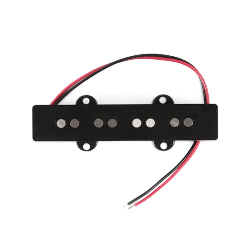 FLEOR Alnico 5 Open Stye J Bass Pickup Neck + Bridge Pickup Set Fit 4 String Electric Bass Guitar Part