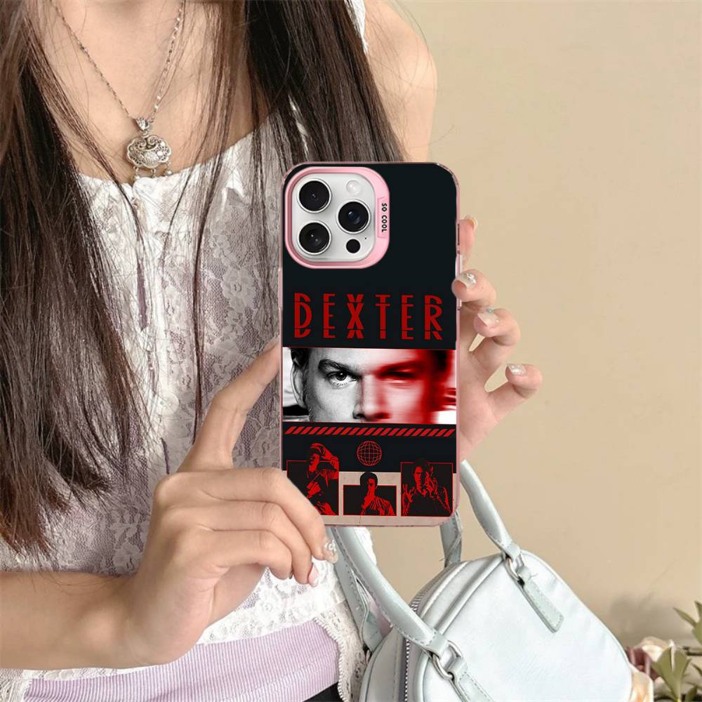 

Movie D-Dexter Phone Cover For IPhone 16 15 14 13 12 11 17 Pro Max Plus Color Silver Shell iPhone 15 pro