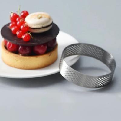 Tortenring aus korrosionsbeständigem, ausgehöhltem Design, wiederverwendbar, französischer Mousse-Kuchen-Backring für Desserts
