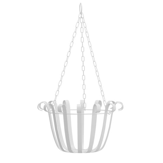 Wall Hanging Iron Flowerpot Basket Hanger Planter Balcony Garden Home Decor