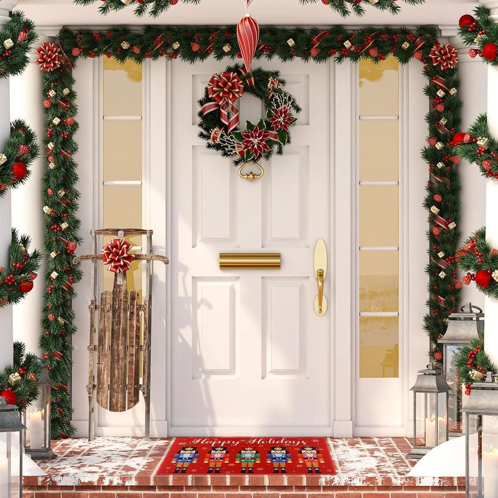 Christmas Nutcracker floor mat Home Decor Christmas Warrior Front Door Kitchen rug Merry Christmas Welcome mat