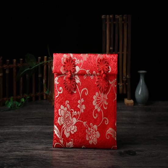 Dragon Phoenix Chinese Envelope Knot Brocade Red Packet Money for New Year
