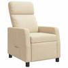 Recliner Chair Cream Fabric