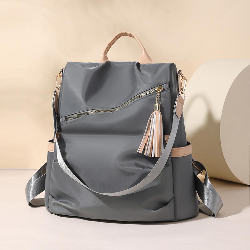 Color Collision Design Shoulders/Handheld Lightweight Nylon with Adjustable Straps for Daily Use Unisex Fashion Backpack