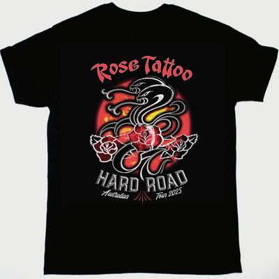 Rose Tattoo - Rock'n'Roll Band 2025 T-Shirt Cotton Unisex T-Shirt