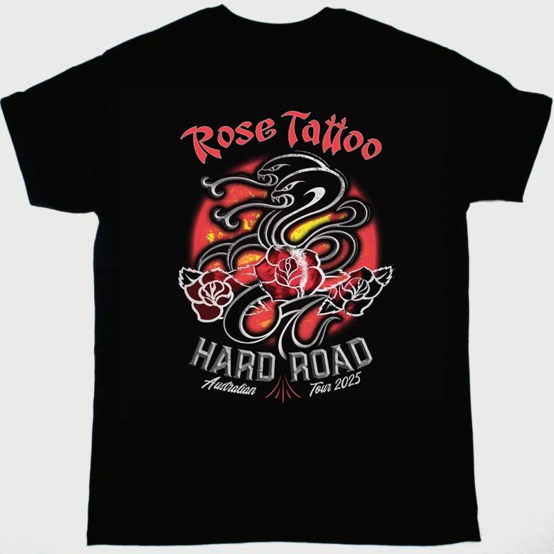 Rose Tattoo - Rock n Roll Band 2025 T-Shirt Cotton Unisex T-Shirt L