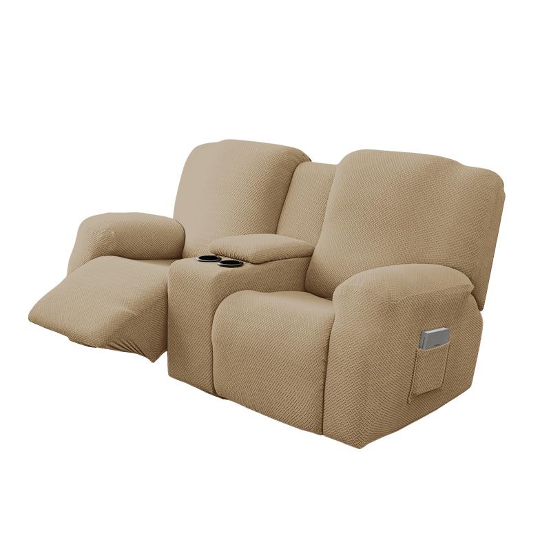 8pcs/set Waterproof  2Seater Recliner Sofa Covers  All-inclusive Loveseat Center Console Sofa Covers