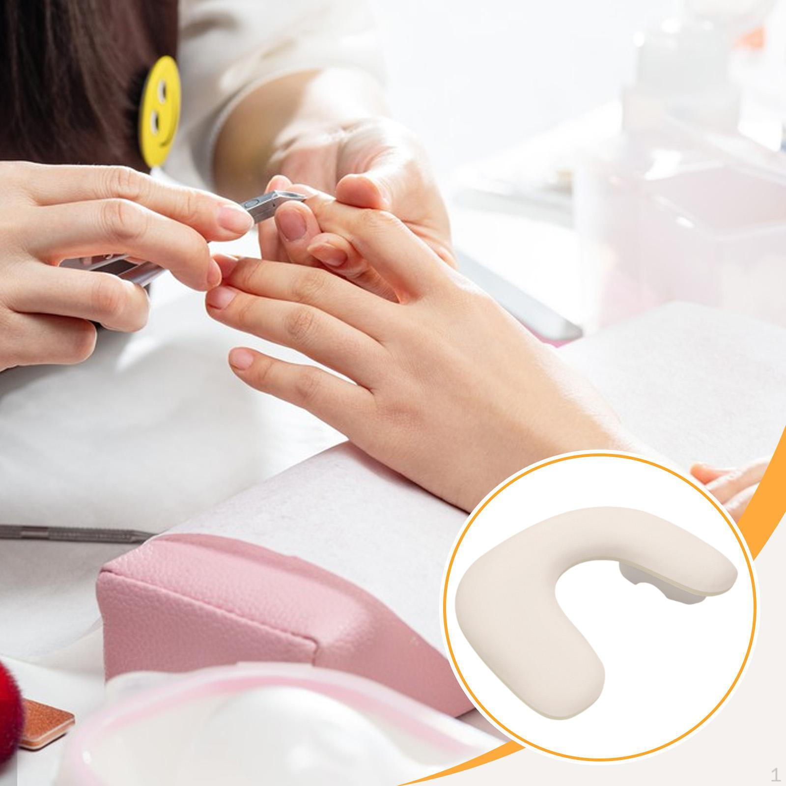 

Nail Arm Rest Beauty Tool Practical,PU Leather,Manicure Hand Cushion,Nail Art Pillow,for білий
