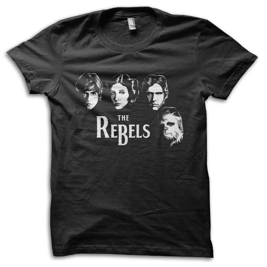 Rebels Leia Han Solo Chewbacca Luke Sci-Fi Star Wars Inspired T-shirt M5609 S