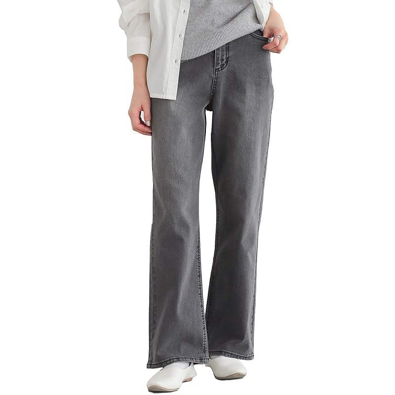

[n OrLABEL] Stylish Walker [Stomach Relief Denim Pants] Denim Pants denim jeans beautiful legs ladies extend stretch jeans wide pants simple body