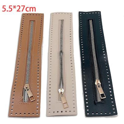Taschenzubehör PU-Leder PU-Tasche Reißverschluss Lang 27CM Naht Reißverschluss-Hardware Austauschbar Kleidung