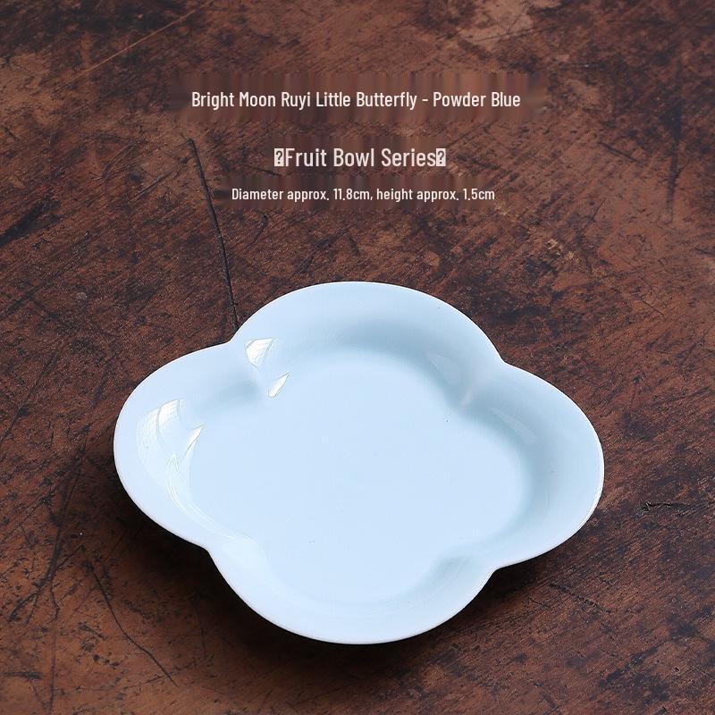 Creative Ceramic Dessert & Snack Plate - Perfect for Tea, Pastries, Moon Cakes, and More
