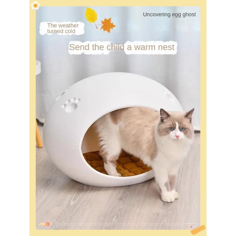 Tent Cat Bed Supplies Pet Accessories Plastic Cat Nest Kennel Outdoor Rain and Waterproof Balcony Maternity Bed Stray Cat House