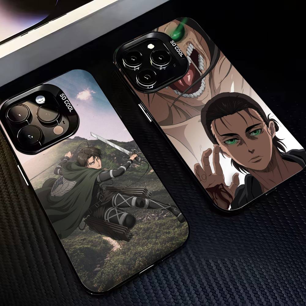 Att-ack on titan Cool E-Eren Y-Yeager Phone Case For iPhone 17,16,15,14,13,12,11 Plus,Pro,Colorful Silver Phone case Funda Cover