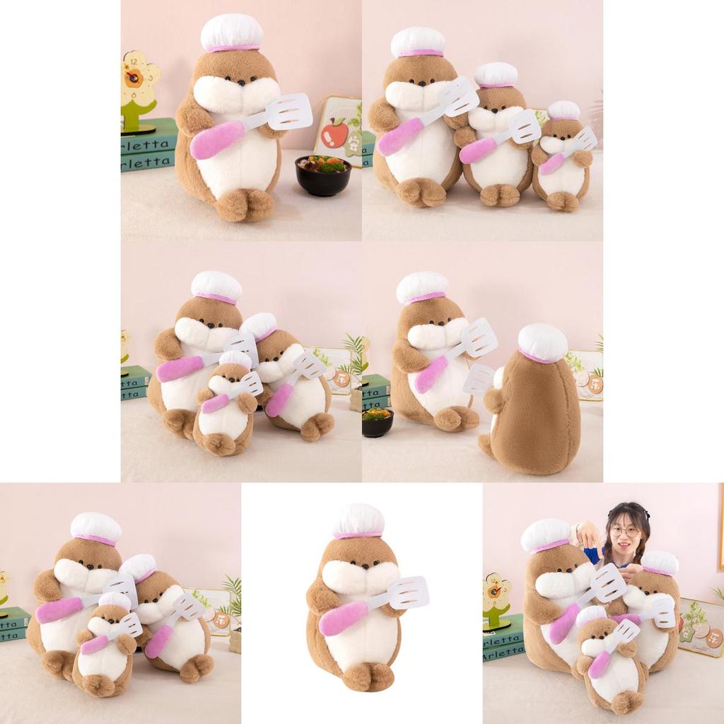 Plush Animal Chef Seal Toy With Short Plush Material For Kids Gift And Collectors