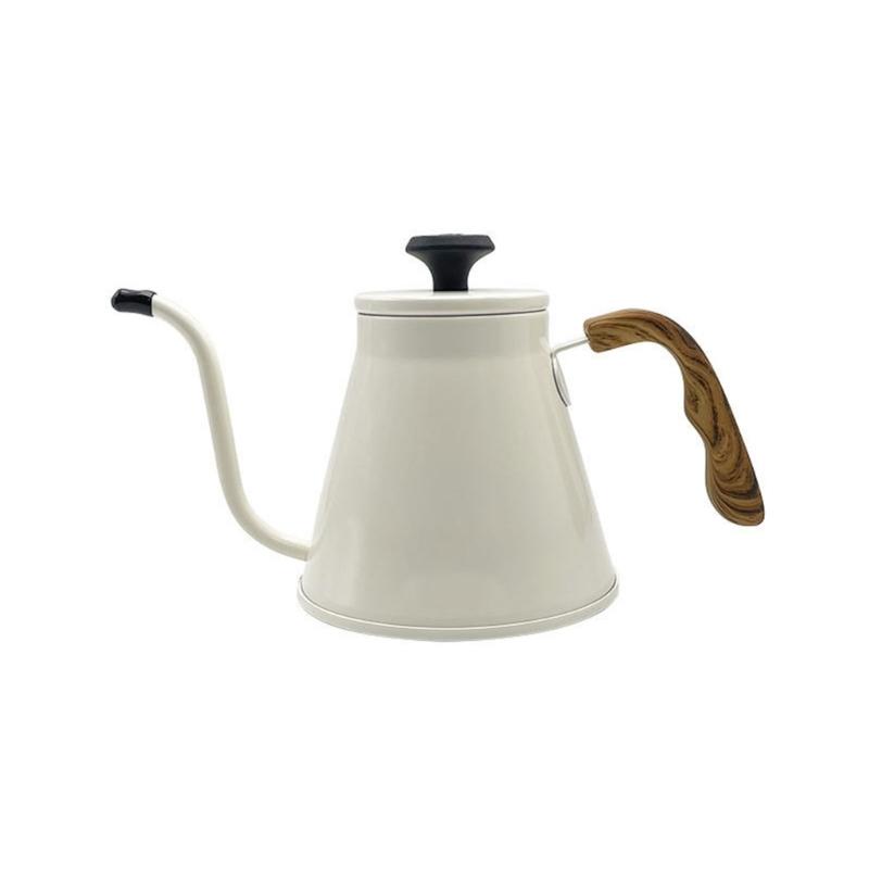 Edelstahl Schwanenhalskessel 1,2L mit Thermometer und Hitzebeständigem Griff für Präzision beim Kaffeeaufgießen