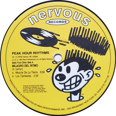 12inch Record PEAK HOUR RHYTHMS - Milagro Del Ritmo NE20089 NERVOUS 1994 US Dance & Electronica Used