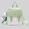New cartoon backpack women's trend fashion travel bag new retro printing student bag fashion